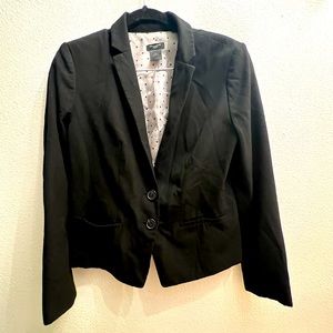 Ann Taylor Black Blazer Dress Jacket  Size 4 Petite